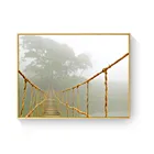 Картина на холсте с изображением моста и планки