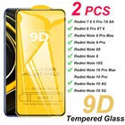 2 шт.лот 9D изогнутое полное защитное стекло пленка для Xiaomi Redmi Note 10 Pro Max 10S 10 4G Закаленное стекло для Redmi Note 9 8 7 Pro