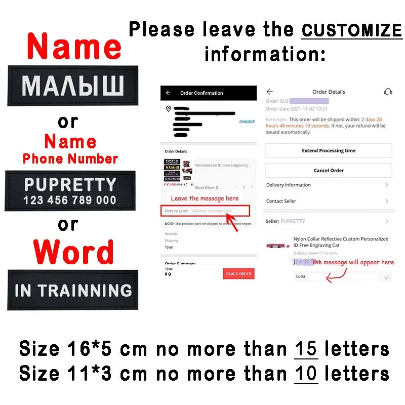 2 шт. светоотражающие этикетки для собак на липучке | Дом и сад