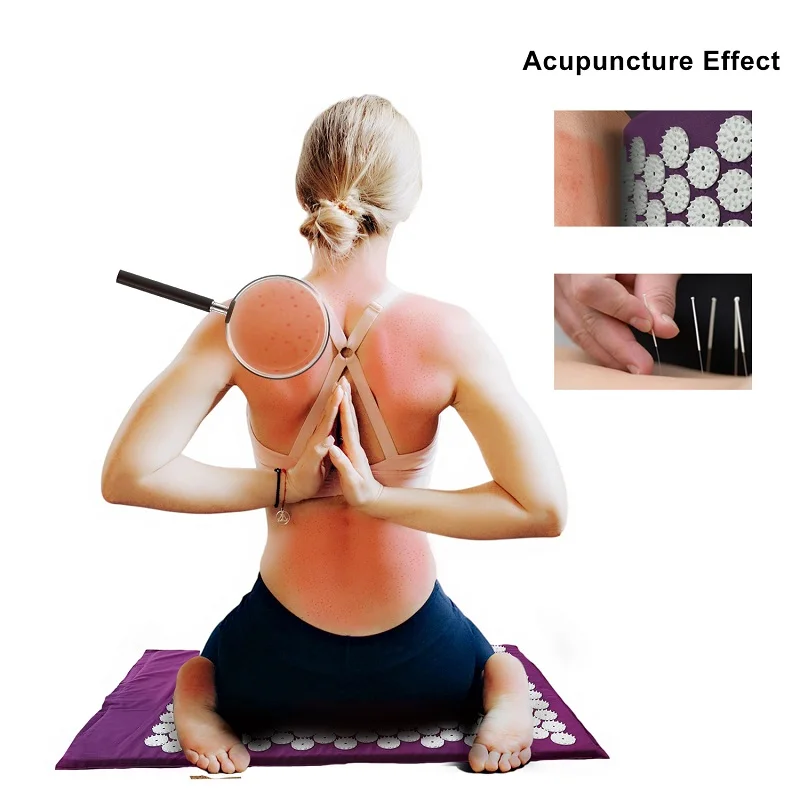 

Massage Cushion Yoga Acupressure Mat Fitness Pilates Exercise Pillow Acupuncture Back Pain Relief Massager Home Gym Accessories