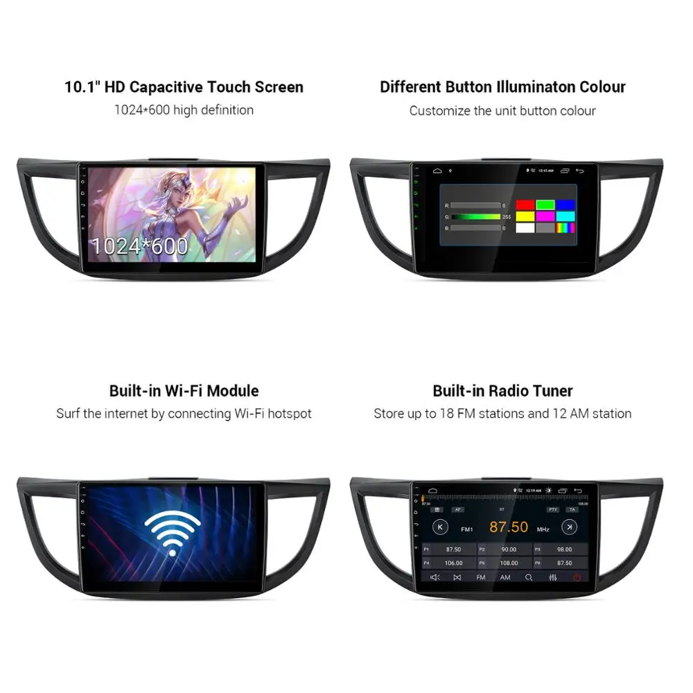 XTRONS 10 1 ''IPS Android OS DSP Автомобильный мультимедийный стерео радиоплеер для HONDA CR V