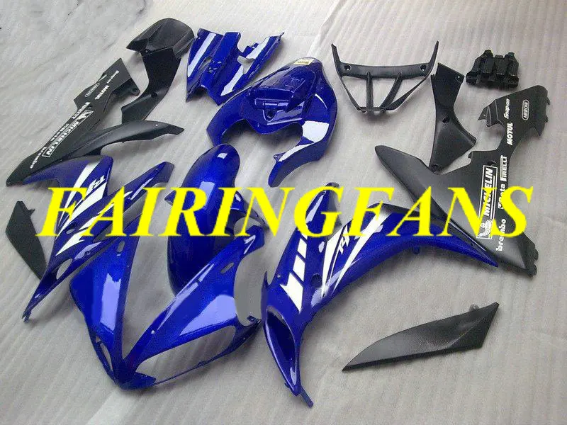 Мотоциклетный обтекатель обтекателя Для YAMAHA YZFR1 04 05 06 YZF R1 2004 2005 2006 ABS черно-голубые
