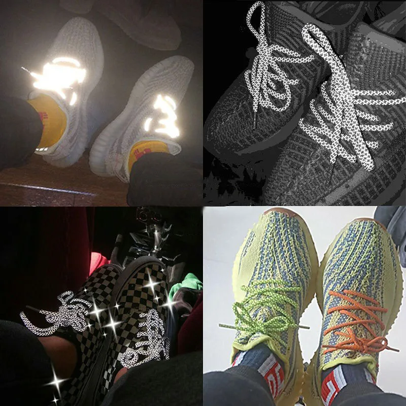 3M Cordones Redondos, шнурки для ботинок, кружевные светоотражающие шнурки, круглые шнурки Atacadores Gypsophila Lacets Pour Chaussure Illuminate