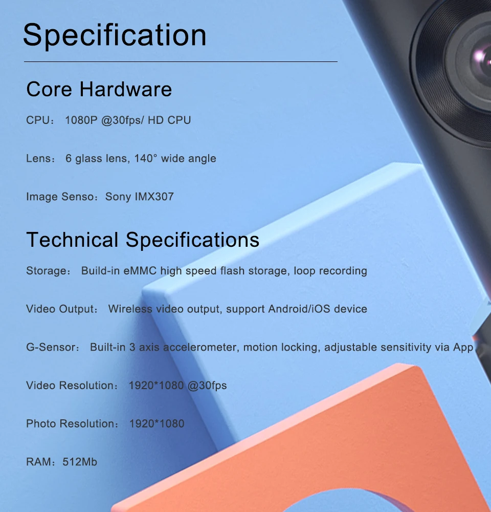 Глобальная версия Xiaomi DDPai MiniONE DaSh camera sony IMX307 HD DVR рекордер ночного видения Android g-сенсор ночная версия