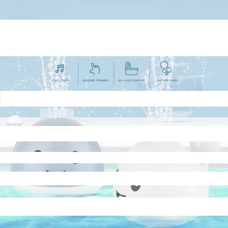 

Baby Bath Toy Shower Bathing Water Spray Toy Bath Toy - Whale Sprinkler Fountain, bird bath