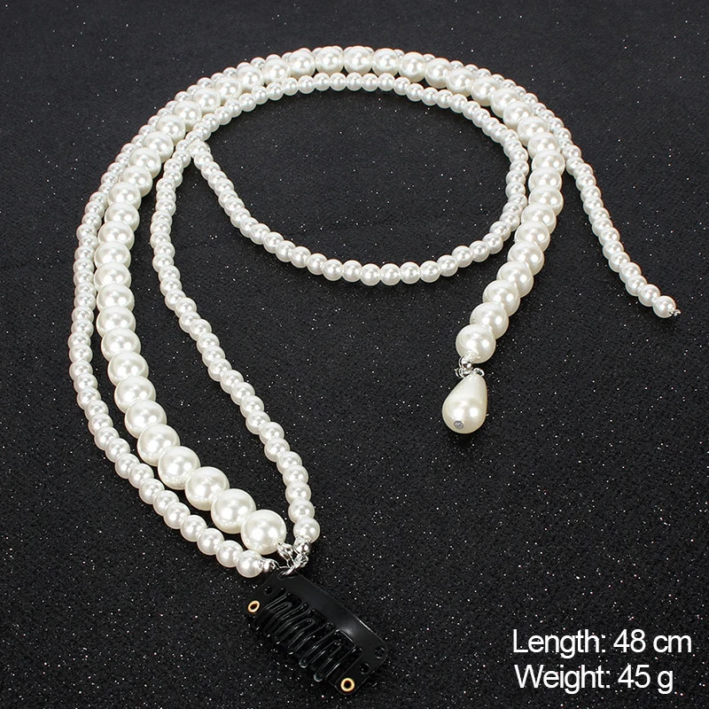 Boho Ethnic Wedding Hair Accessories Pearl Tassel Extension Combs Head Ornament Woman Jewelry | Украшения и аксессуары