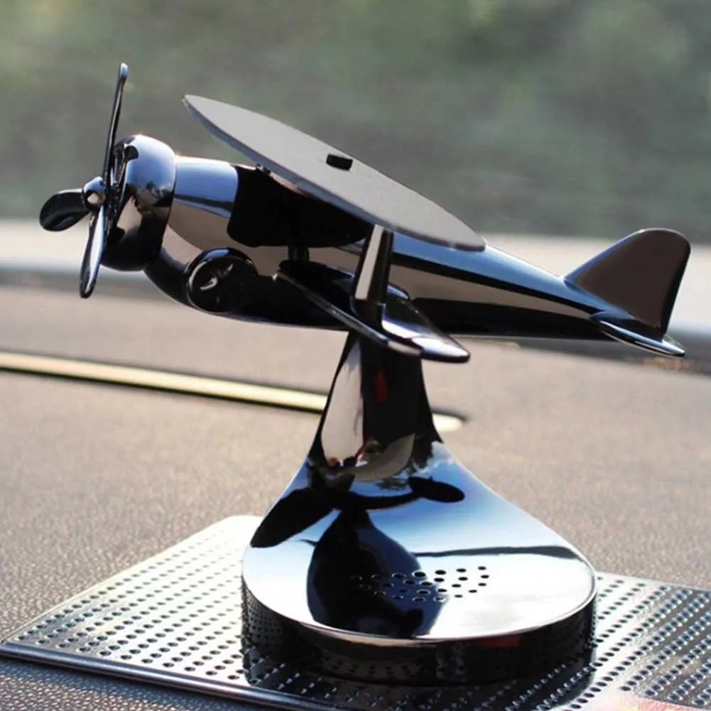 Солнечная энергия самолет модель Стайлинг освежитель воздуха Поворот сплава