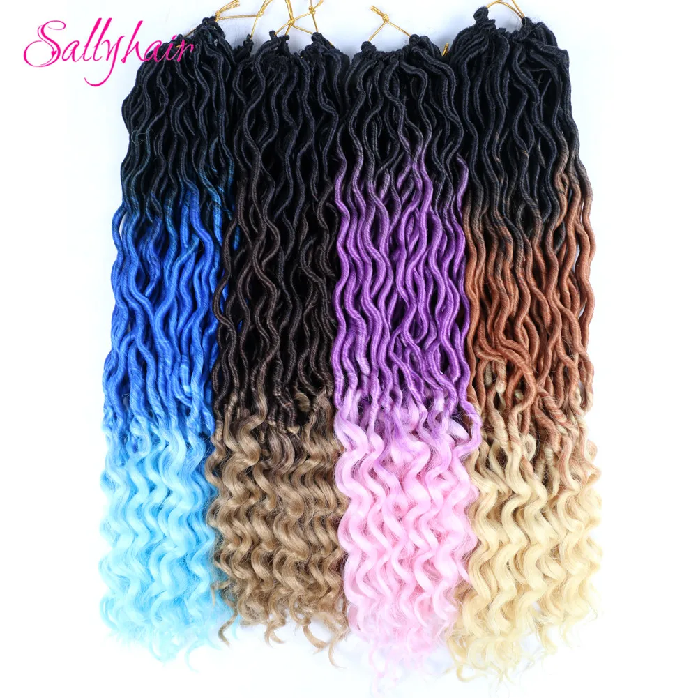 Волосы Sallyhair 24 пряди/упаковка искусственные локоны вьющиеся косы для наращивания