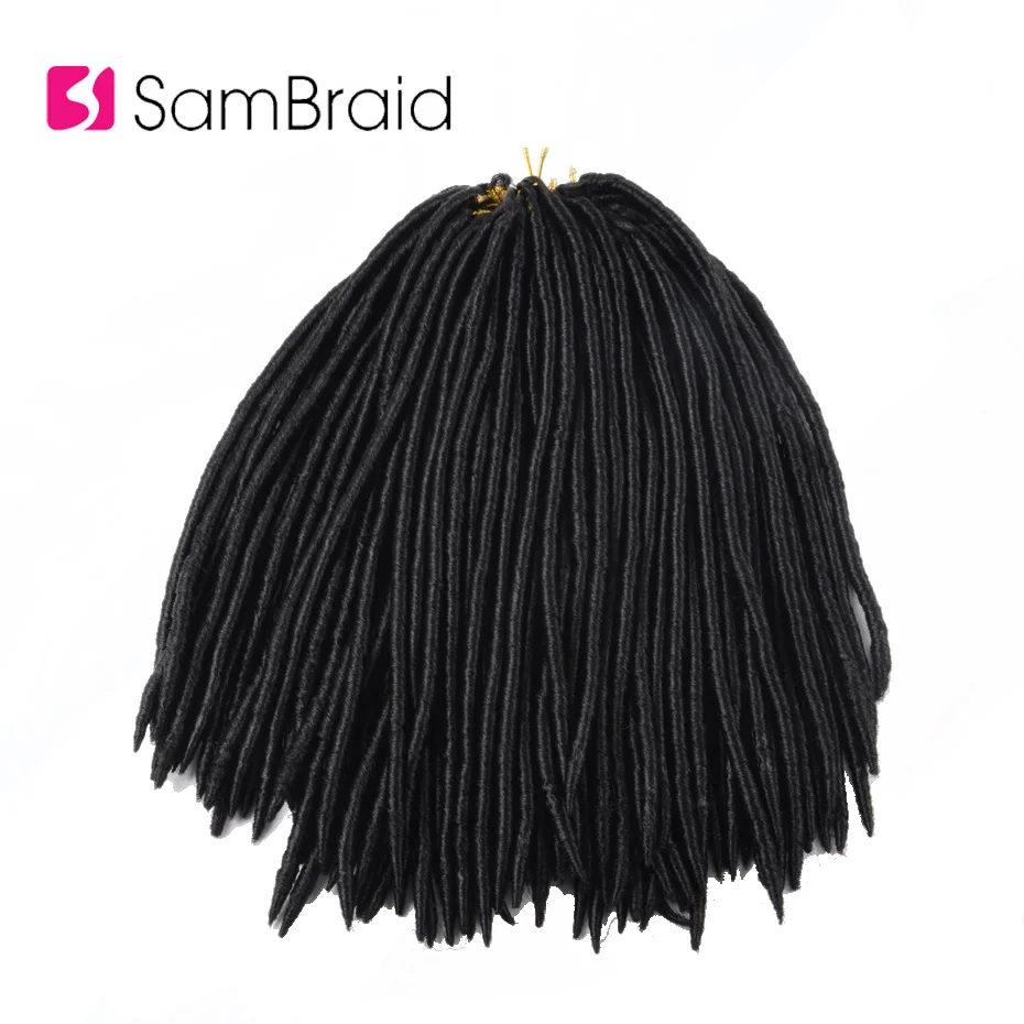 Самкоса косички для наращивания волос 14 дюймов вязанные крючком волосы
