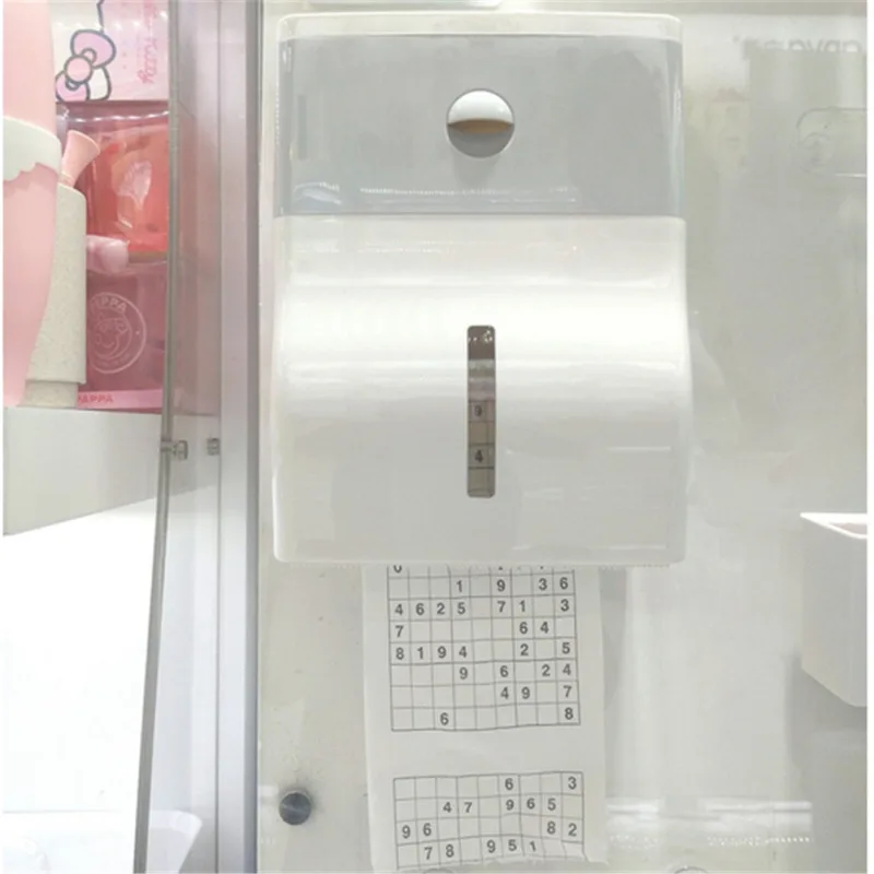 

Waterproof Wall Mount Toilet Paper Holder Shelf Toilet Paper Tray Roll Paper Tube Storage Box Creative Tray Tissue Box
