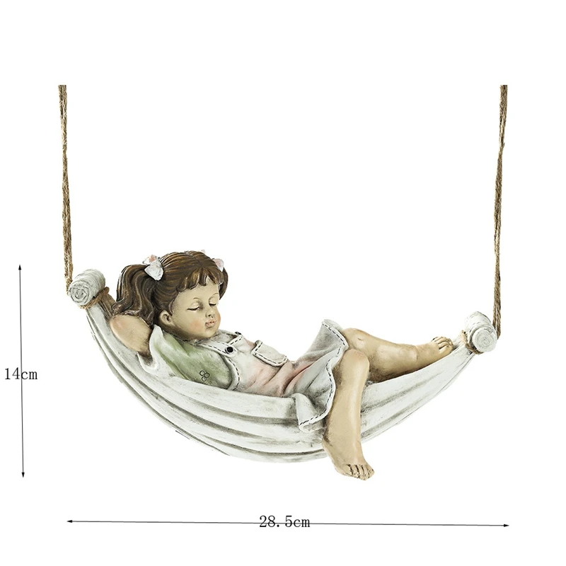 

Fairy Garden Hammock Child Fairies Figurines Accessorie for Outdoor Garden Decor