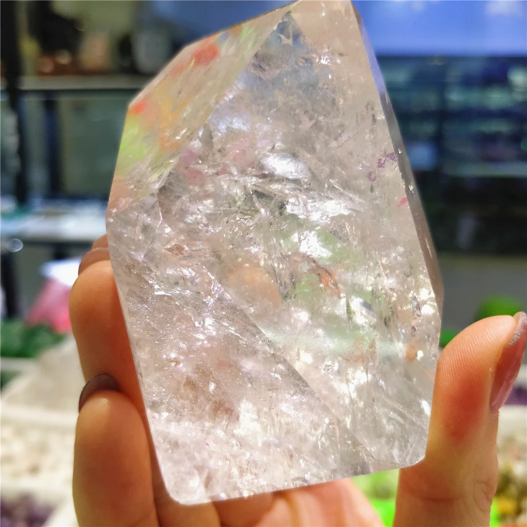 

Clear Quartz Polished Irregular Shaped Polygonal Mineral Specimens Energy Crystal Decor Natural Healing Dr Stones Wholesale Bulk