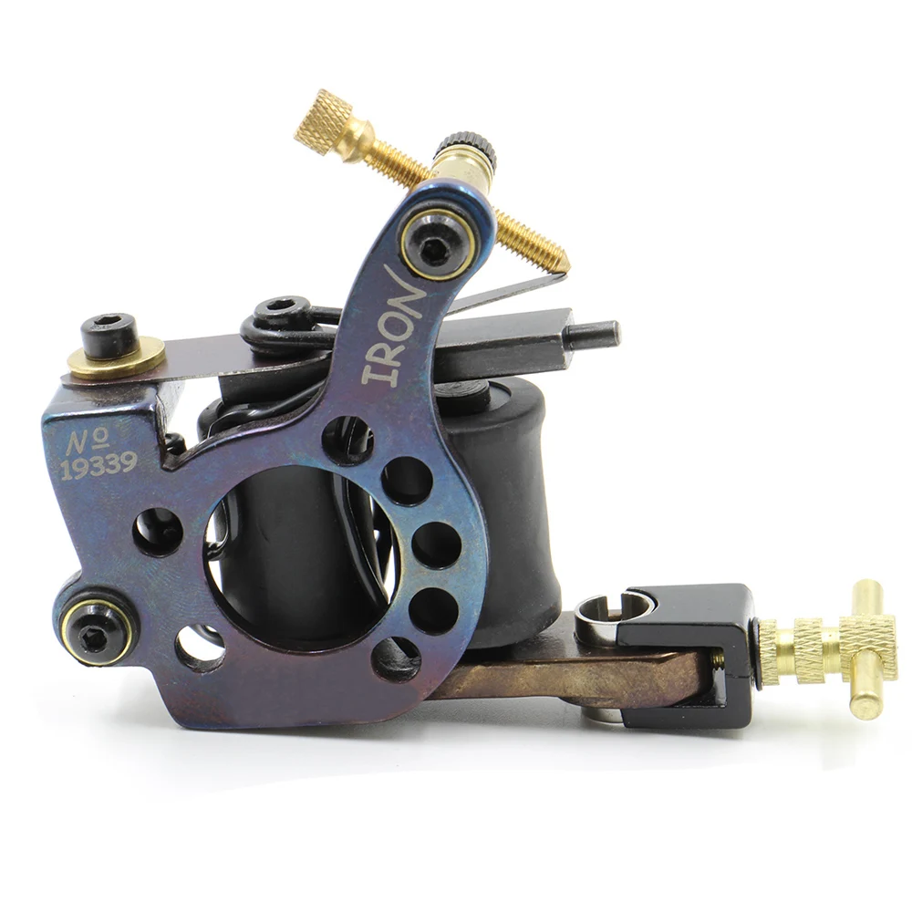 2pcs Hot Sale 10 Warps Coils Tattoo Machine Guns For Liner Shading Tattoo Machine Gun Supply Free Shipping