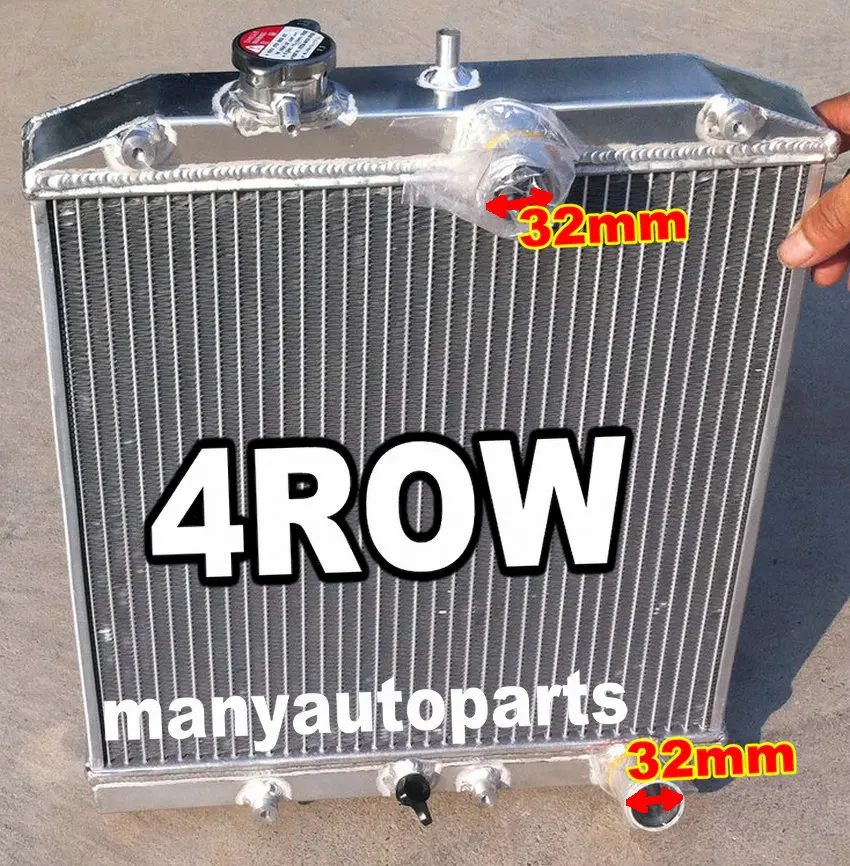 4row алюминиевый радиатор для HONDA CIVIC EK4/EK9, EG6/EG9, EM1 B16A VTEC 1992-2000 32 мм трубы