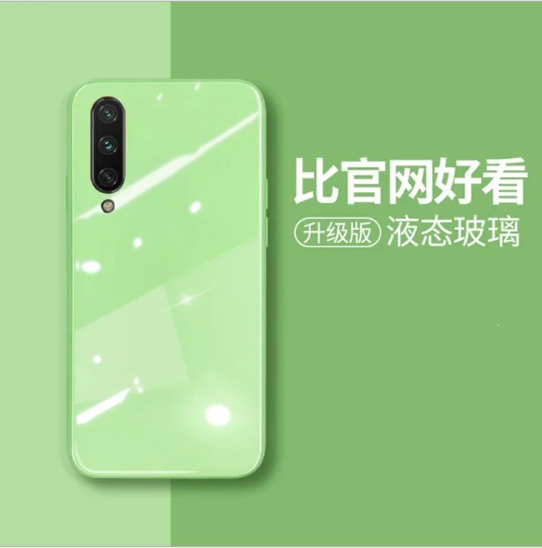 Liquid Glass Phone Case For Xiaomi 8 9 se Cover Redmi Note Pro K20 Soft Border Anti-Fall Protective Fundas | Мобильные телефоны и