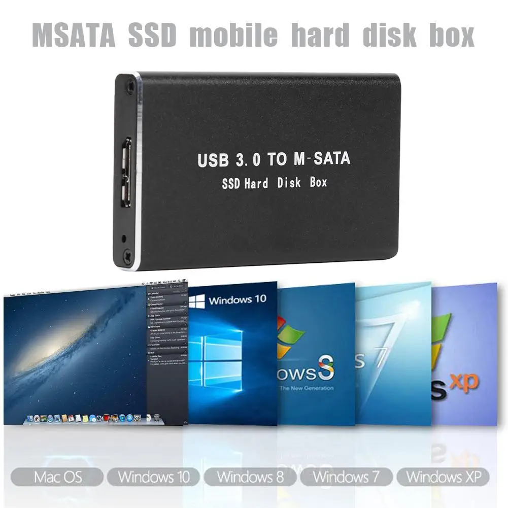 SSD чехол USB 3 0 адаптер mSATA внешний жесткий диск корпус Корпус HDD MSATA мобильный