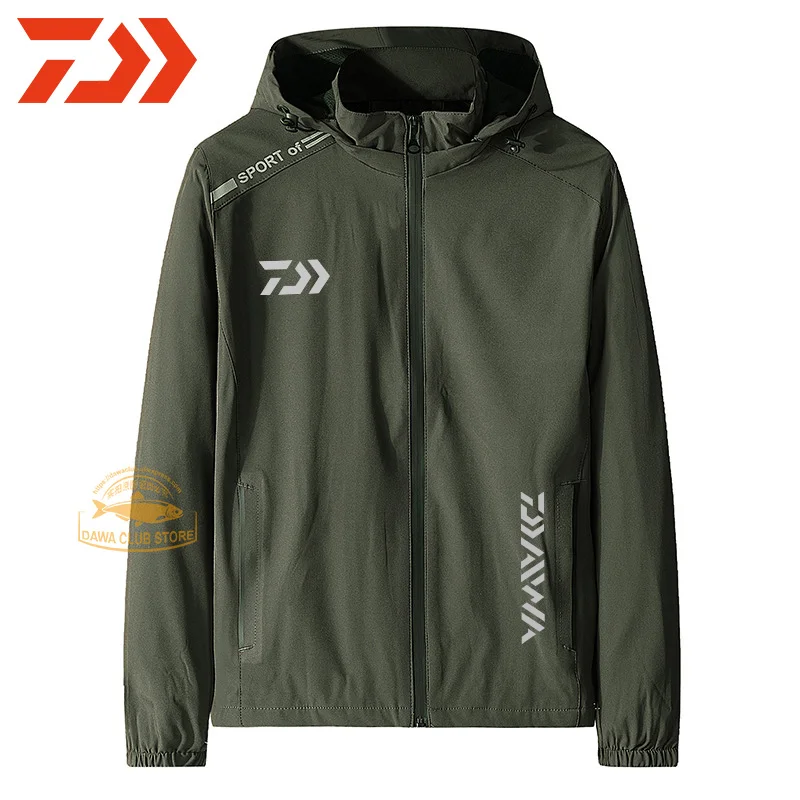 

New DAIWA Fishing Clothes Autumn Men's Thin Section Cycling Windproof Fishing Jacket Large Size Fishing Jacket M-8XL