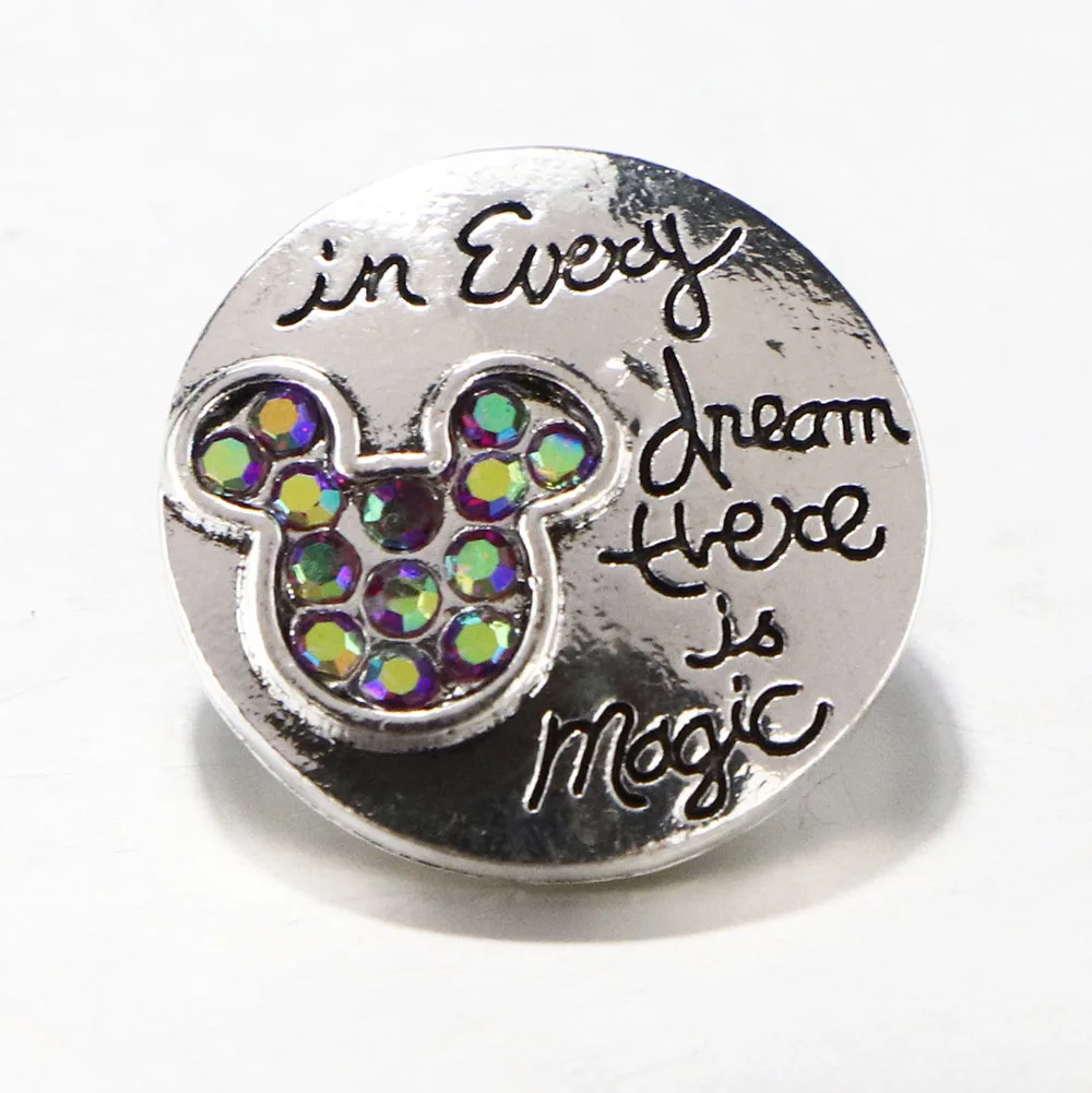 5 шт./лот новые кнопки-животные ювелирные изделия круглое сердце мышь со стразами