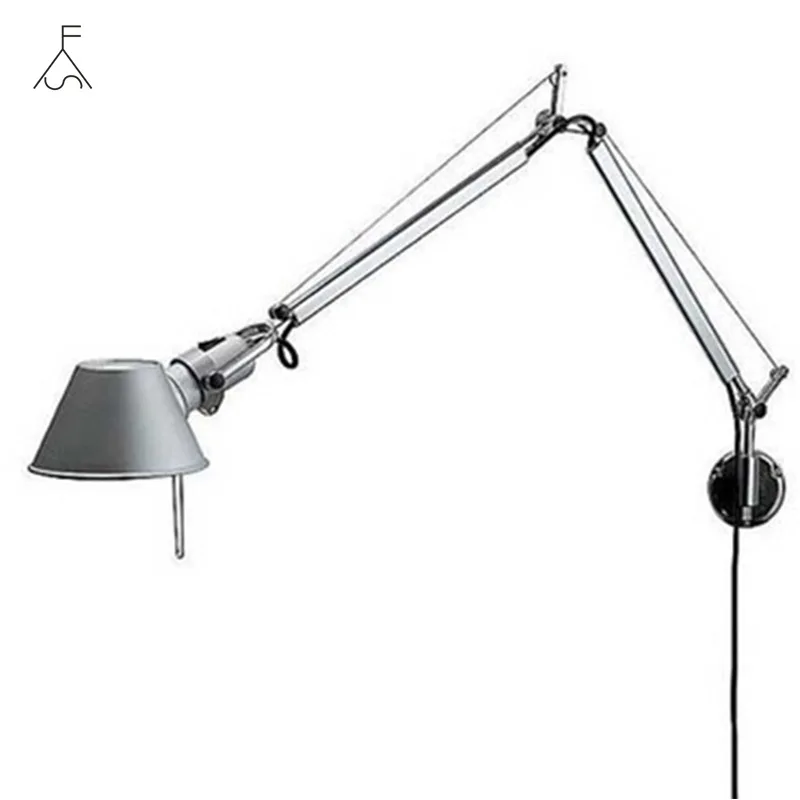Italy Design Artemide Tolomeo Mega Lampada Wall Lamp Industrial Minimalist Modern Swing Arm Wall Mounted Bedroom Bedside Lamp