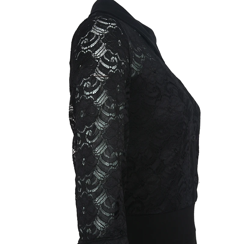 Женское кружевное платье в стиле рокабилли белое винтажное с отложным