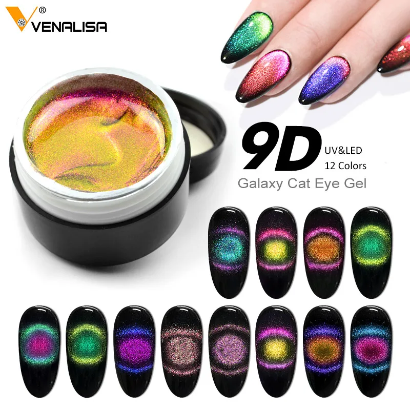

Venalisa 9d cat eyes magnetic Gel Polish Nail Art Design Manicure 7.5/5Ml Soak Off Enamel UV Gel Nail Polish Lacquer Varnish