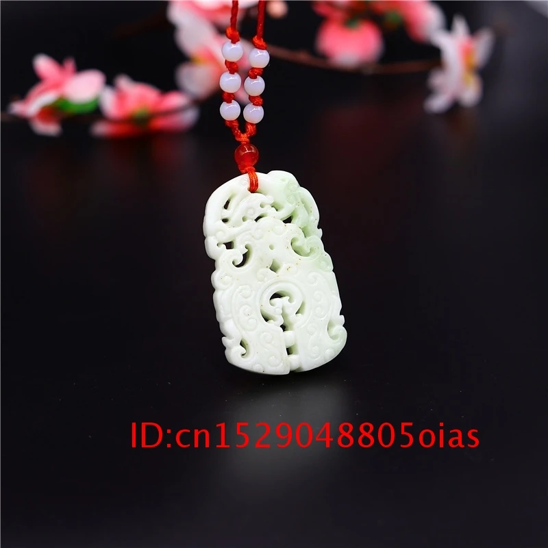 Подвеска Шарм для женщин ювелирное изделие из нефрита имитация природной