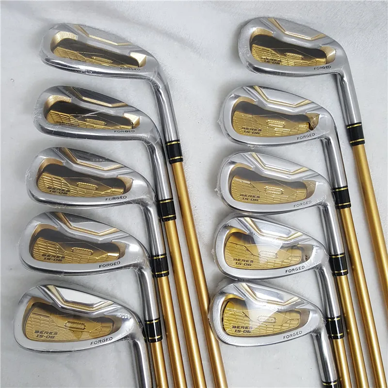 Men's Golf Club HONMA Beres IS-06 Golf Iron Gold 4-11AW.SW /10Pcs Iron Set  Head Cover Graphite Shaft R/S FLex