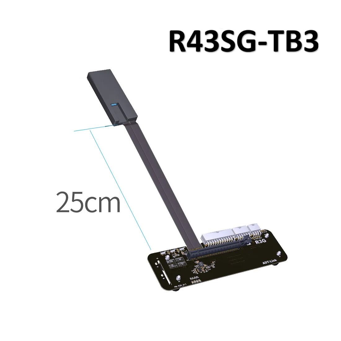 M.2 ключ M NVMe внешняя подставка для видеокарты с кабелем PCIe3.0 x4 25 см 50 32Gbs ITX STX NUC VEGA64