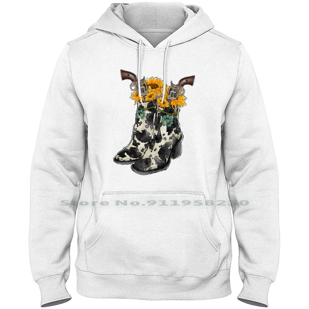 Ковбойские ботинки для мужчин и женщин толстовка пуловер свитер хлопковые