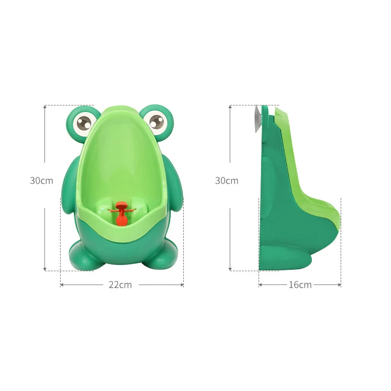 Frog-orinal para beb&eacute;, orinal de entrenamiento para ni&ntilde;os, ba&ntilde;o infantil, montado en la pared, de viaje-4