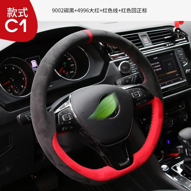

Для Mazda 6/3 Atenza CX-5 DIY Ручная работа Замша Чехол рулевого колеса автомобиля
