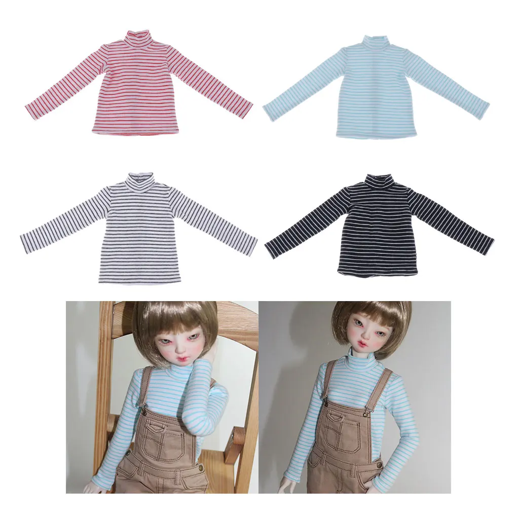 

Lovely Doll High Collar Base Shirt for 1/4 42-45cm Girl Dolls Garments