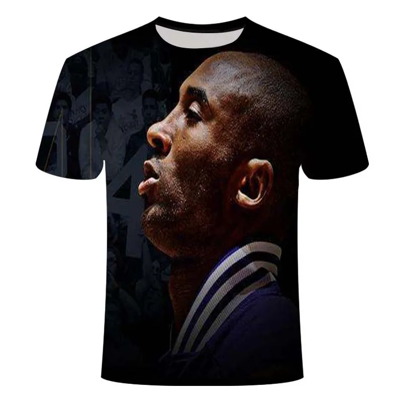 Мужская и женская футболка с 3D принтом Kobe Bryant модная уличная Футболка Harajuku