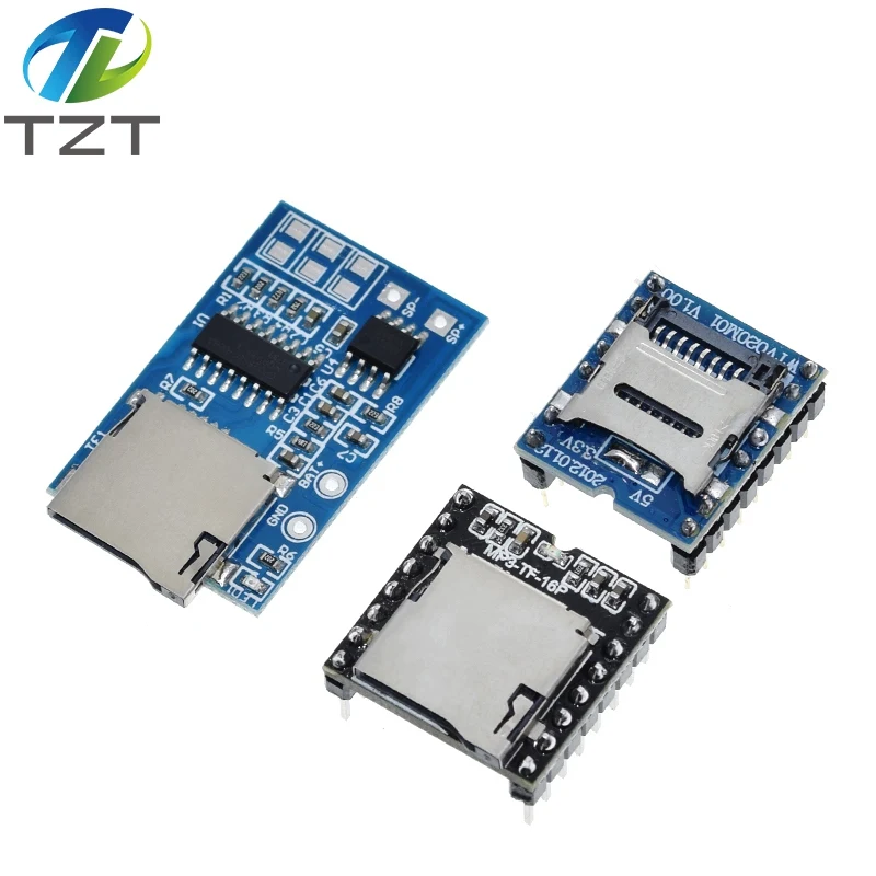 Модуль мини MP3-плеера WTV020 GPD2846A TF-карта MP3 звуковой модуль голосовой для модуля