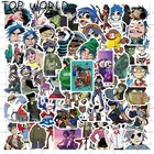 1050 шт.компл. Gorillaz рисунок из мультфильма, смешанные в британском стиле виртуальной группы наклейки для Diy Чемодан шлем наклейки чехол для телефона Скейтборд ноутбука