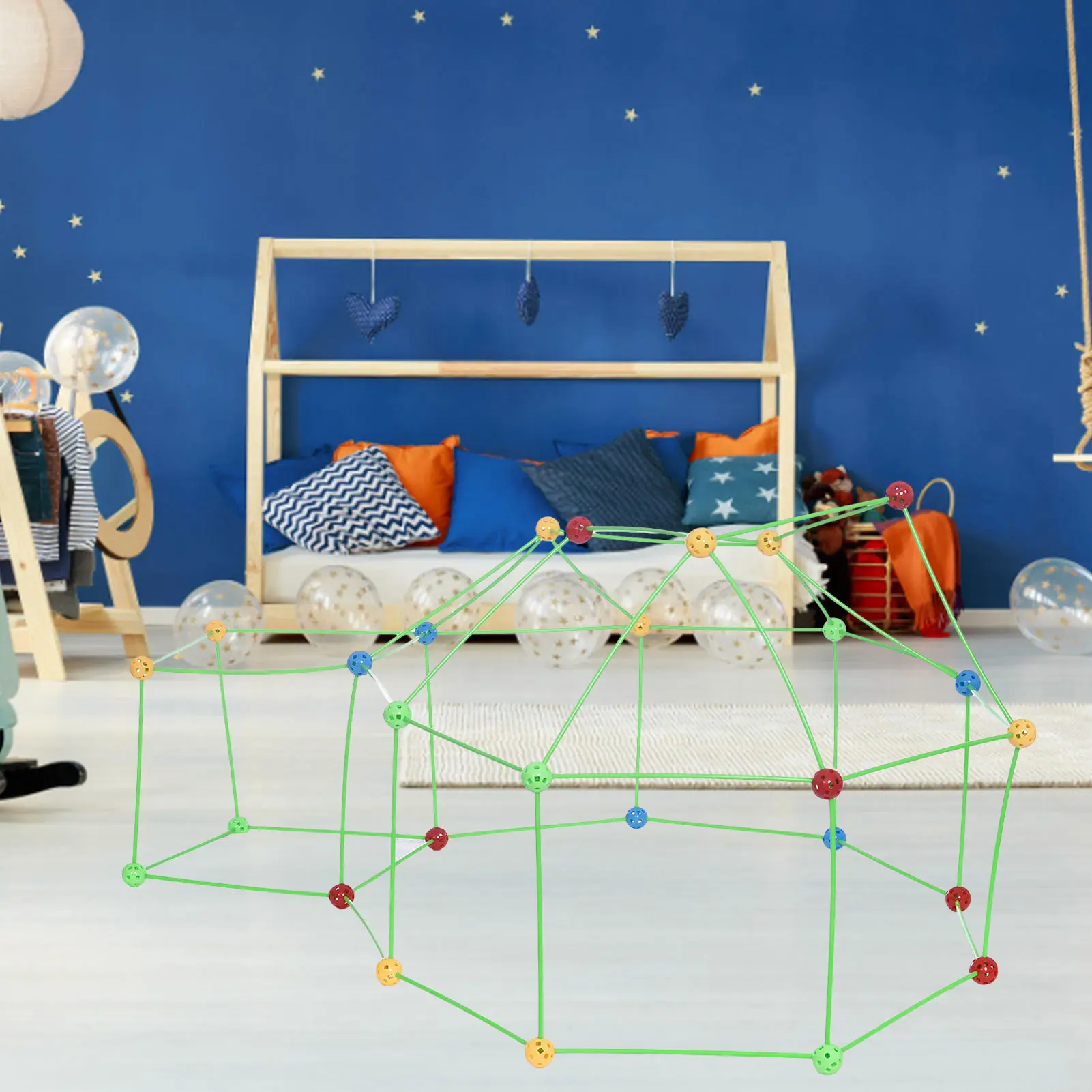 

Kids Construction Fort Building Castles Tunnels Tents Tent Kit DIY 3D Play House Building Toys For Boys Girls Gift Games Game