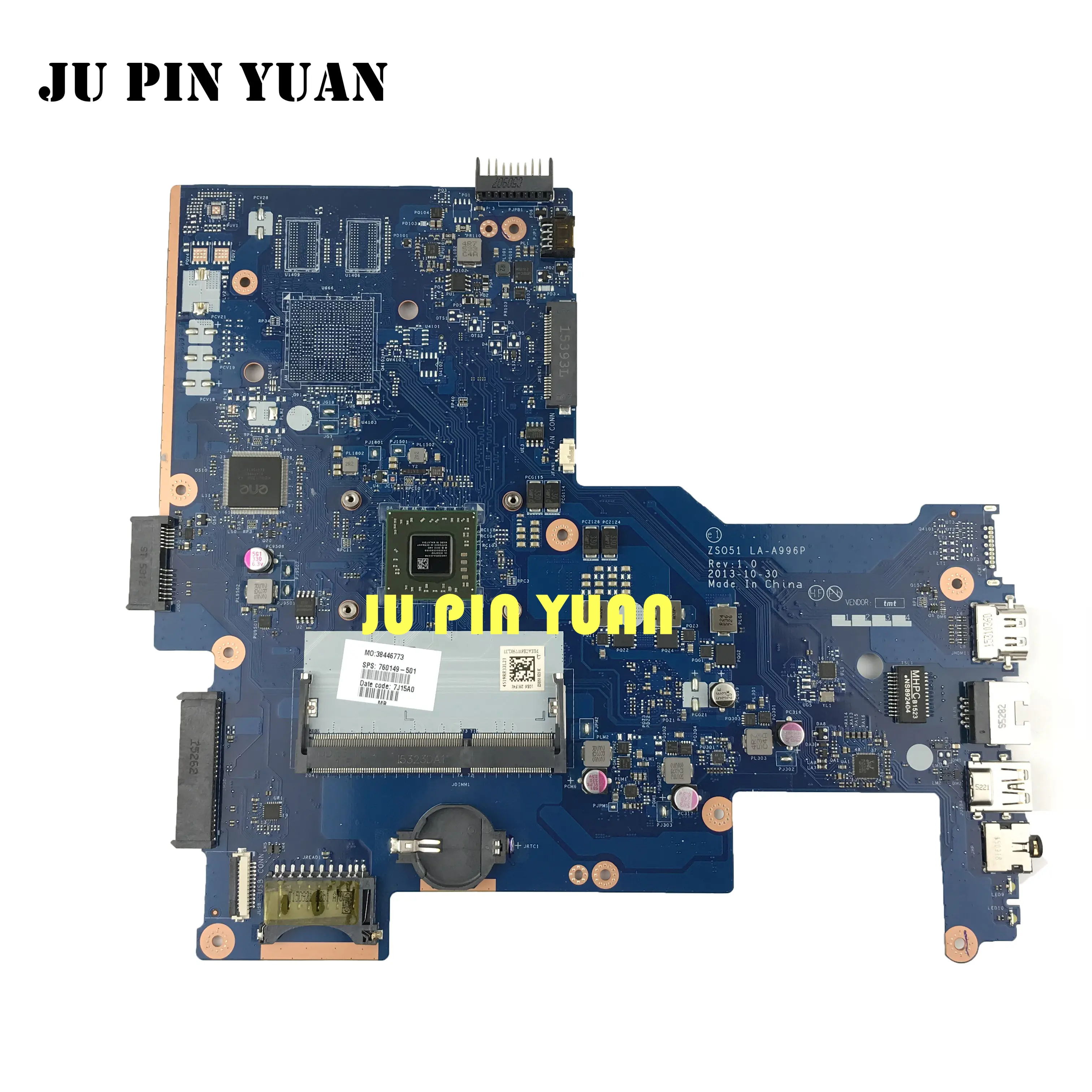 

760149-501 760149-001 ZS051 LA-A996P REV 1.0 for HP HP 15-G motherboard with A6-5200 CPU All functions fully Tested