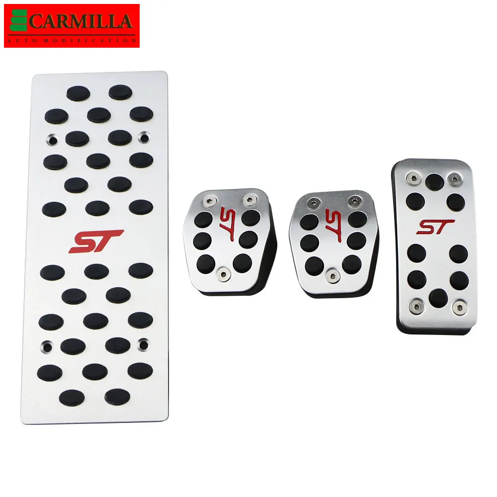 

Stainless Steel Car Pedals Covers for Ford Focus 2 MK2 RS ST 2005-2011 Clutch Gas Brake Pedal Set Pads