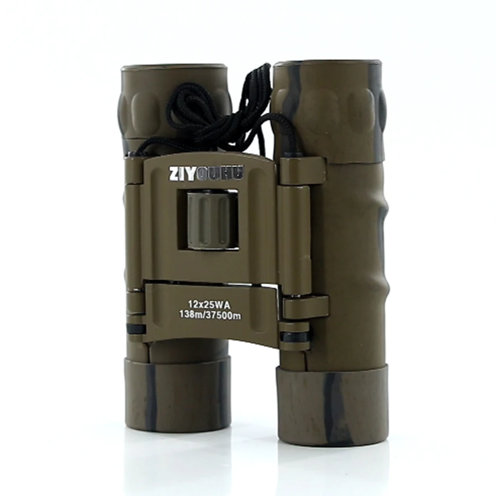Бинокль ZIYOUHU 12x25 телескоп с камуфляжным рисунком пустыни очки для оперы спорта на