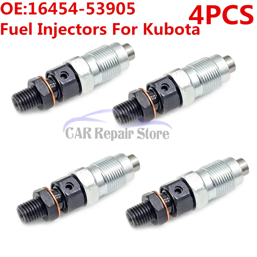 4 шт. новые Топливные форсунки Nozzel Assy для Kubota 16454 53905 V2203 V2003 D1703 автомобильные
