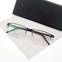 2022 super lightweight semi rimless eyeglasses rectangle glasses frame for men women optical prescription eyewear oculos de grau