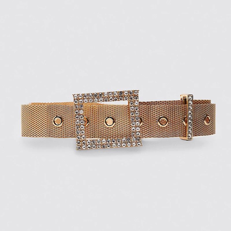 Vedawas Luxury Brand Za Pearl Belts For Women Charm Crystal Maxi Buckle Statement Belts Female Romantic Waist Party Jewelry