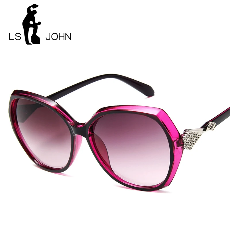 Очки солнцезащитные женские большие с градиентными линзами и бабочкой|Женские