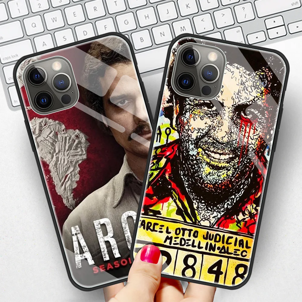 Стеклянный чехол для Apple iPhone 11 12 Pro 13 Mini 8 7Plus SE XR X XS 6 6S окрашенный закаленный