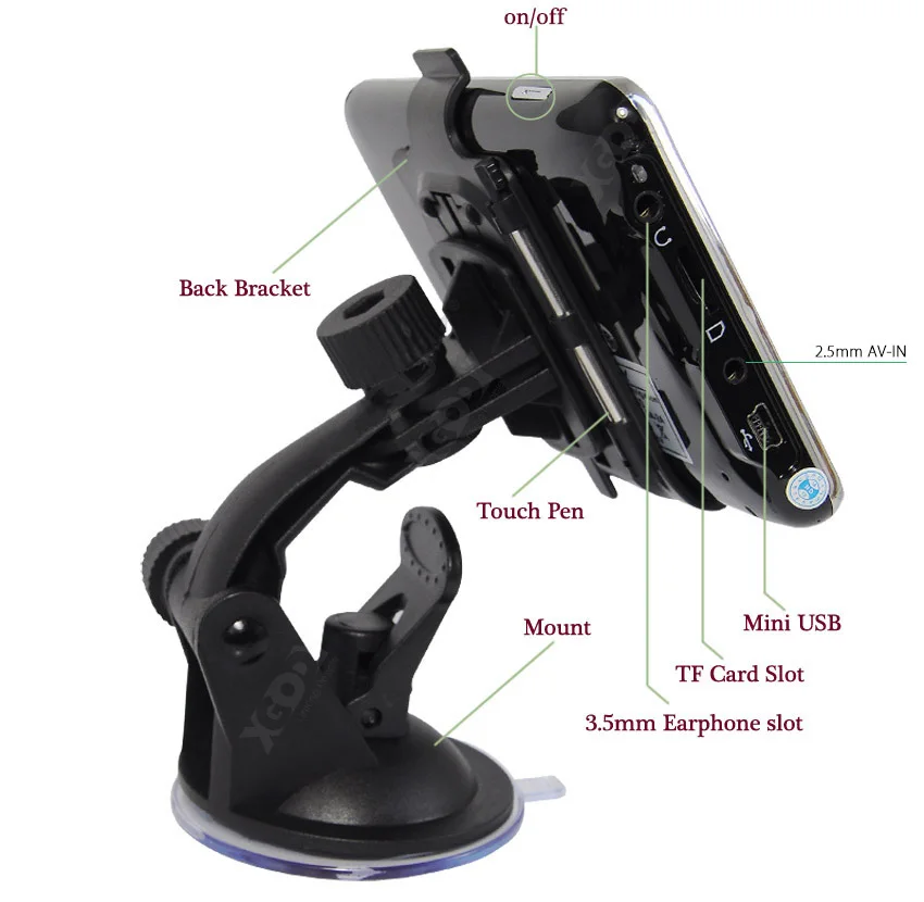 XGODY 5 дюймов Автомобильный GPS навигации грузовик навигация навигатор русский Navitel