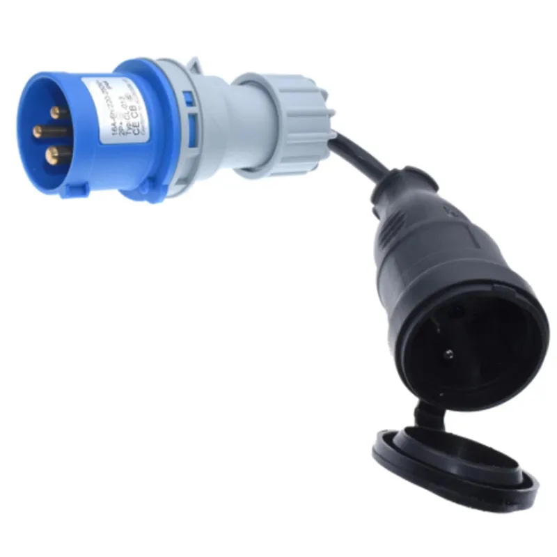 Шнур питания IEC309 316P6 для французской розетки преобразует разъем 316C6 в французскую