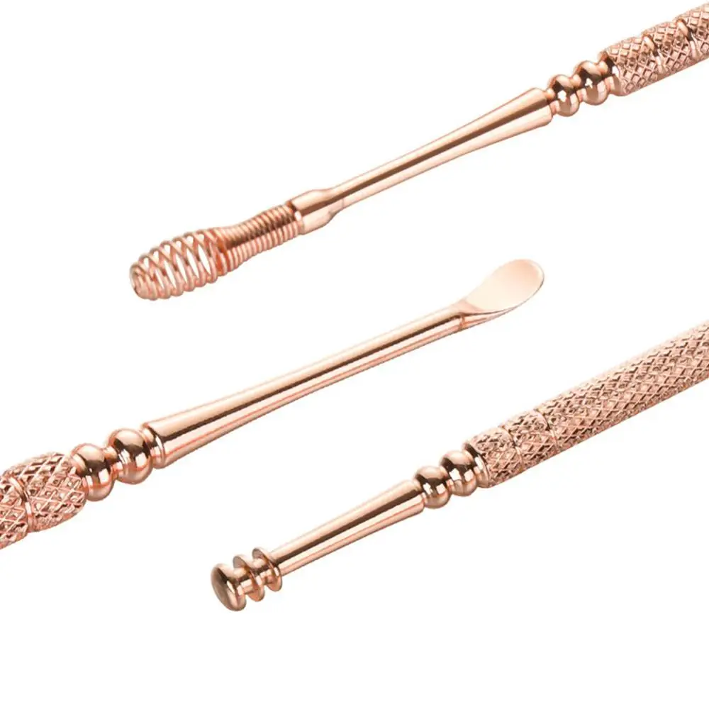 6 шт./компл. Ушная палочка Наборы ватный тампон Нержавеющая сталь уха Палочки