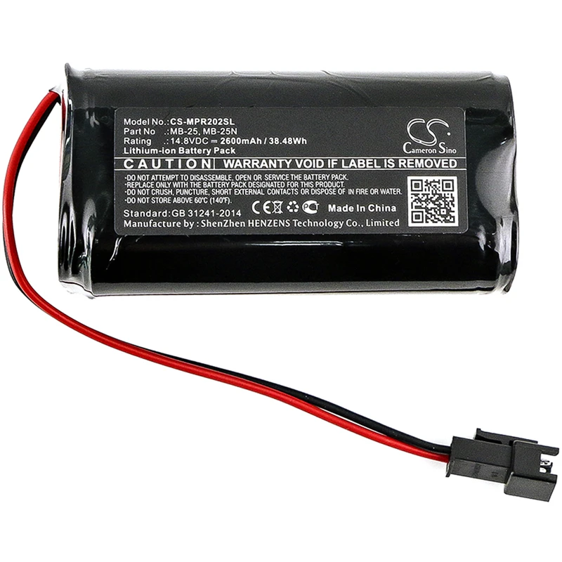

Cameron Sino 2600mAh Battery for Mipro MA-101B,MA-202,MA-202B , MB-25,MB-25N
