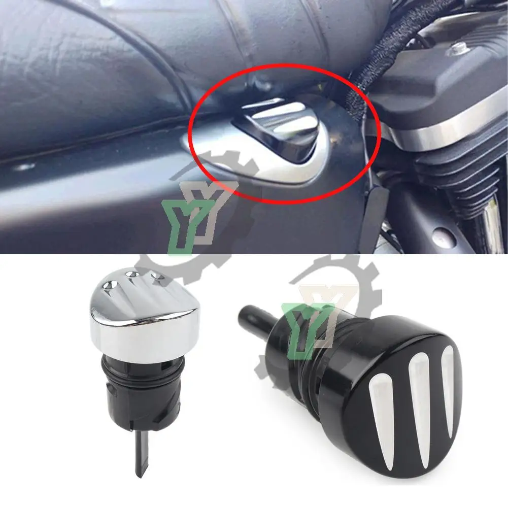 Motorcycle Billet Oil Dip Stick Dipstick Tank Cap Filler Plug for Harley Sportster XL 883 1200 2004 2005 2006 2007 2008 -2020