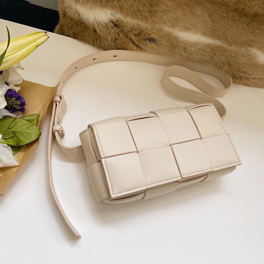 

Hand-Woven Small Bag 2021 New Fashion Chest Bag Waist Bag Women Bag Tide Ins Single Shoulder Crossbody Bag Messenger bag